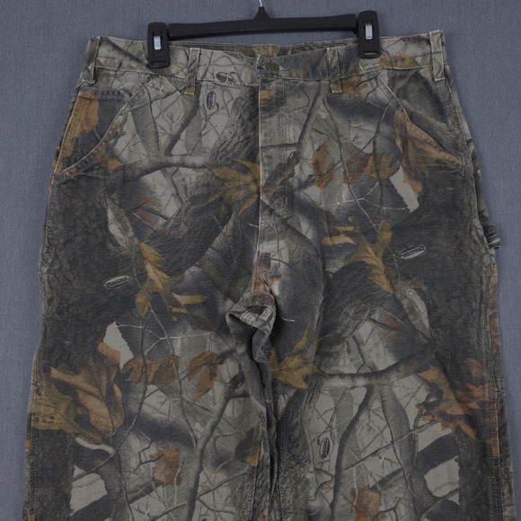 Carhartt Camo Carpenter Pants Mens 38x32 (Fits 35x31) Realtree Hardwoods B158 CM - Picture 2 of 14